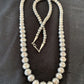 Navajo Pearls Sterling Silver Necklace | Hand-Stamped Bench Beads | 36" | Southwestern | 93336