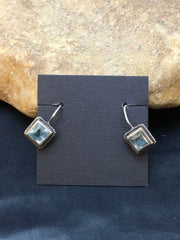 Navajo Blue Topaz Earrings | Sterling Silver | Authentic Native American Handmade | 8989