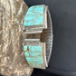 Authentic Navajo Men's Wristwatch | Blue Turquoise Inlay | Sterling Silver Tips | Native American Jewelry | 14395