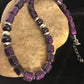 Navajo Purple Sugilite Bead Necklace | Sterling Silver | Authentic Native American Handmade | 18" | 3128