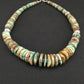 Navajo Graduated Turquoise Necklace | Sterling Silver | Authentic Native American | 21" | 1242