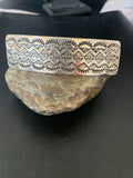 Southwestern Sterling Silver Stamped Navajo Hair Barrette | Handmade | 4" | 1213