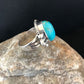 Navajo Blue Pilot Mountain Turquoise Ring | Sterling Silver | Sz 9 | Authentic Native American Handmade | 8242