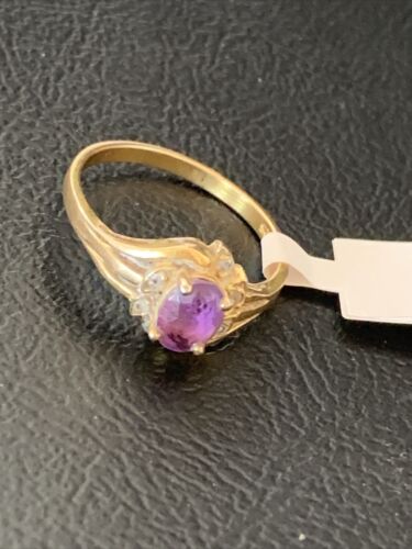 Navajo Faceted Purple Amethyst Ring | Sterling Silver | Sz 8.5 | Authentic Native American Handmade | 01786