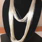 Heishi Liquid 100-Strand Necklace | Sterling Silver Tubes | 30" | 14703