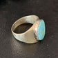 Navajo Blue Kingman Turquoise Ring | Sterling Silver | Sz 11 | Authentic Native American Handmade | 14142