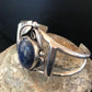 Native American Navajo Lapis Bracelet | Sterling Silver | J Platero | Authentic Handmade | 8040