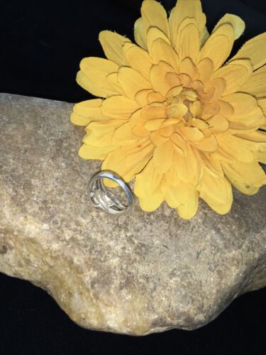 Native American Navajo Women's Swirl Ring | Sterling Silver | Sz 6.5 | 01793