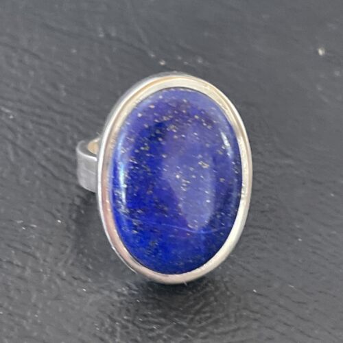 Southwestern Navajo Blue Lapis Lazuli Ring | Sterling Silver | Sz 4 | 10514
