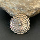 Authentic Native American Navajo Pin | Sterling Silver Stamped Design | Handmade | 1207
