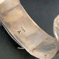 Authentic Native American Zuni Sterling Silver Watch Cuff Bracelet | Blue Turquoise Inlay Tips | 12332