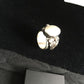 Navajo Women's White Mother of Pearl Ring | Sterling Silver | Sz 8.5 | Authentic Native American Handmade | 1712