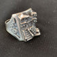 Native American Pueblo Cast Sterling Silver Ring | Sz 14 | 13482