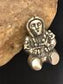 Navajo Story Teller Cast Pin | Sterling Silver | Authentic Native American Handmade | 13620