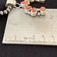 Navajo Red Spiny Oyster Necklace with Sterling Silver Naja Pendant | Authentic Native American Handmade | 326