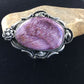 Navajo Purple Spiny Oyster Row Cuff Bracelet | Sterling Silver | XL Men's | Authentic Native American Handmade | 10111