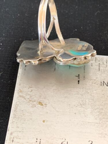 Navajo Multi-Stone Turquoise Ring | Sterling Silver | Sz 10.5 | Native American Handmade | 3230