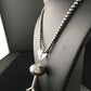 Navajo Sterling Silver Naja Necklace Pendant | 3" | Authentic Native American Handmade | 10046