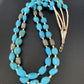 Native American Santo Domingo Shell Nugget Turquoise Necklace | 26" | Authentic Handmade | 12000