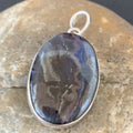 Navajo Pearls Purple Sugilite Pendant | Sterling Silver | 1.50" | Authentic Native American Handmade | 10930