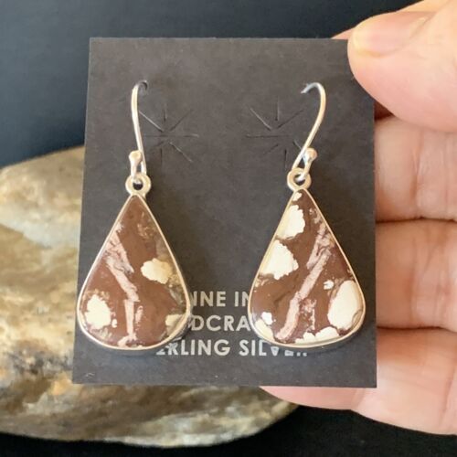 Southwestern Women's Navajo Wild Horse Earrings | Sterling Silver | Authentic Native American Handmade | 12785