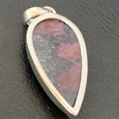 Navajo Purple Sugilite Pendant | Sterling Silver Pearls | 1.50" | Authentic Native American Handmade | 10932