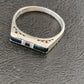 Navajo Black Onyx Opal Inlay Ring | Sz 7 | Authentic Native American Handmade | 11143