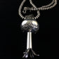Navajo Sterling Silver Naja Necklace Pendant | 3" | Authentic Native American Handmade | 10048