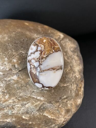 Native American Women's Navajo Wild Horse Turquoise Ring | Sterling Silver | Sz 4.5 | 10505