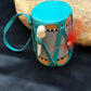 Handmade Miniature Leather Drum Car Charm | 2" Mirror Dangler | 8928