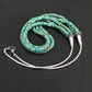 Native American Sterling Silver 3-Strand Turquoise Heishi Necklace | 27" | 6mm Beads | 1138