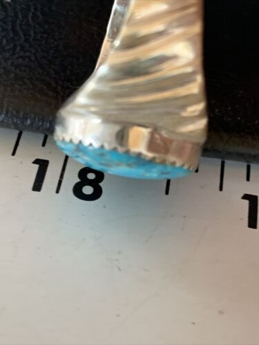 Navajo Blue Kingman Turquoise Ring | Sterling Silver | Sz 10 | Authentic Native American Handmade | 14151