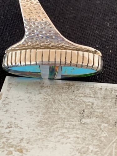 Multi-Color Opal & Turquoise Inlay Ring | Sterling Silver | Sz 8.5 | 01468