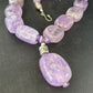 Navajo Purple Amethyst Necklace | Sterling Silver | 22" | Authentic Native American Handmade | 14296