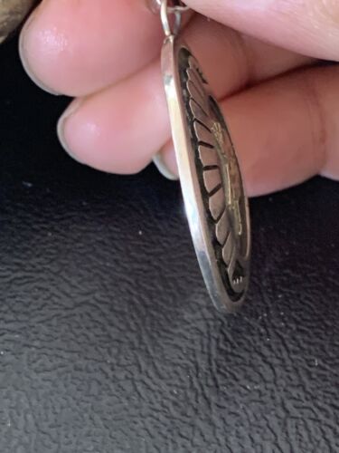 Native American Kokopelli Pendant | Hopi Stamped Sterling Silver | Handmade | 1396