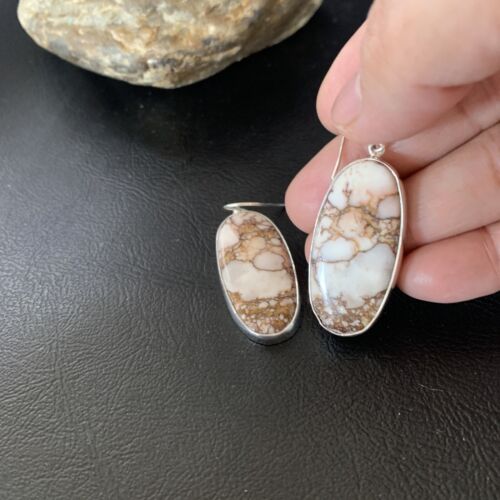 Southwestern Women's Navajo Wild Horse Earrings | Sterling Silver | Authentic Native American Handmade | 12031