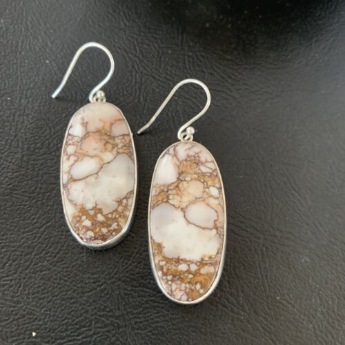 Southwestern Women's Navajo Wild Horse Earrings | Sterling Silver | Authentic Native American Handmade | 12031