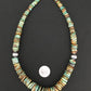 Navajo Graduated Turquoise Necklace | Sterling Silver | Authentic Native American | 21" | 1242