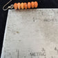 Native American Navajo Orange Spiny Oyster Bead Earrings | Sterling Silver | 13057