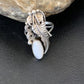 Navajo White Buffalo Turquoise Ring | Sterling Silver | Sz 7 | Authentic Native American Handmade | 12184