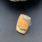 Navajo Bumble Bee Jasper Ring | Sterling Silver | Sz 8 Adjustable | Authentic Native American Handmade | 11541