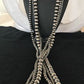 Navajo Pearls Sterling Silver Bead Necklace | 60" 3-Strand | Native American Handmade | 93960