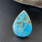 Navajo Blue Kingman Turquoise Ring | Sterling Silver | Sz 8 | Authentic Native American Handmade | 12787