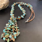 Santo Domingo | Shell Turquoise Bead Pendant Necklace | 26" | Authentic Native American Handmade | 12530