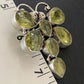 Navajo Dragonfly Pendant | Faceted Green Peridot Cluster | Authentic Native American Sterling Silver | Multi-Stone | 2.25" | 12741