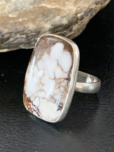 Native American Women's Navajo Wild Horse Turquoise Ring | Sterling Silver | Sz 7 | 10501