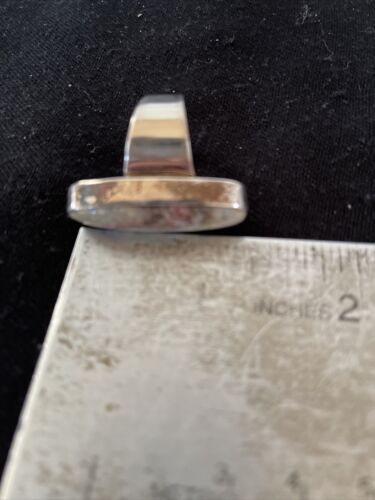 Native American Men's Cinnabrite Ring | Sterling Silver | White Black | Sz 7 | 01568