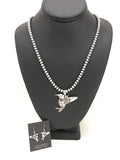 Navajo Sterling Silver Hummingbird Pendant & Earring Set | Wild Horse Turquoise | Authentic Native American Handmade | 1110