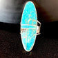 Navajo Turquoise Inlay Ring | Sterling Silver | Sz 6 | Authentic Native American Handmade | 359
