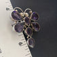 Navajo Dragonfly Pendant | Faceted Amethyst Gems Cluster | Authentic Native American Sterling Silver | Multi-Stone | 2.2" | 12738